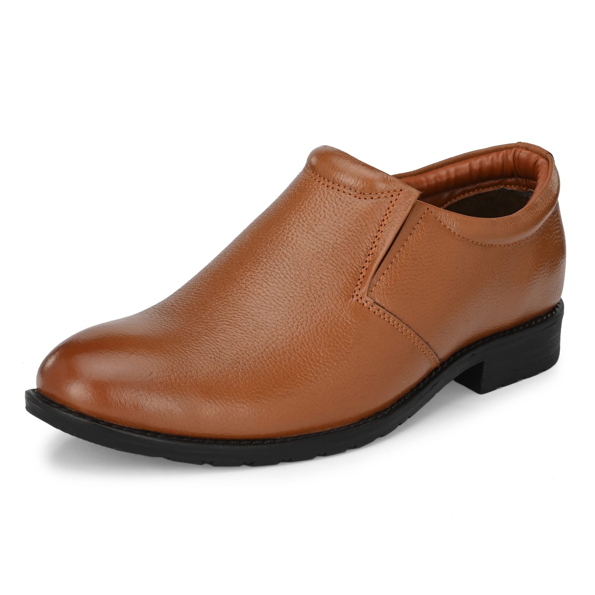 Men's Full Grain Leather Slip On Formal Shoes | Anti Skid Sole | Padded Collar | Antimicrobial & Heat-Insulating | Shoes for Office & Parties & All Occassions (SSE 403.404.405)-image-49
