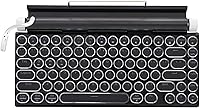 Vista 1 de Adventurers Typewriter Style Retro Mechanical Keyboard LED Backlight 83 Keys Bluetooth 5.0 Blue Axis, Suitable Desktop Computers/Laptops Mac/Mobile