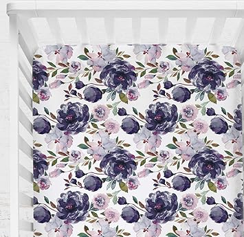 floral crib sheet