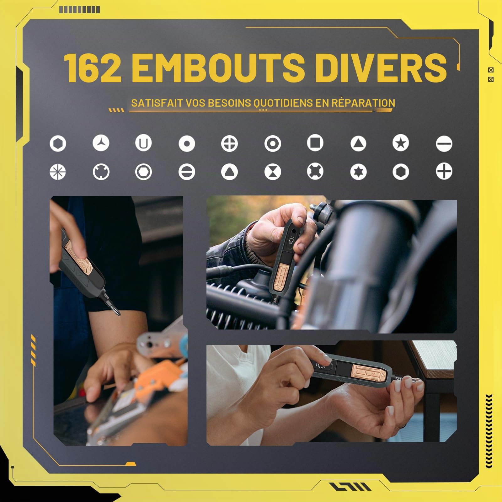 180 en 1 Kit Tournevis de Précision, Tournevis Magnétiques Embouts avec Torx T1-T20, Phillipes 1.0-3.5, Triangle 2.0-3.0, Hex H 0.7-6.0 Pour Téléphone, Portable, Lunettes, Appareil Photo