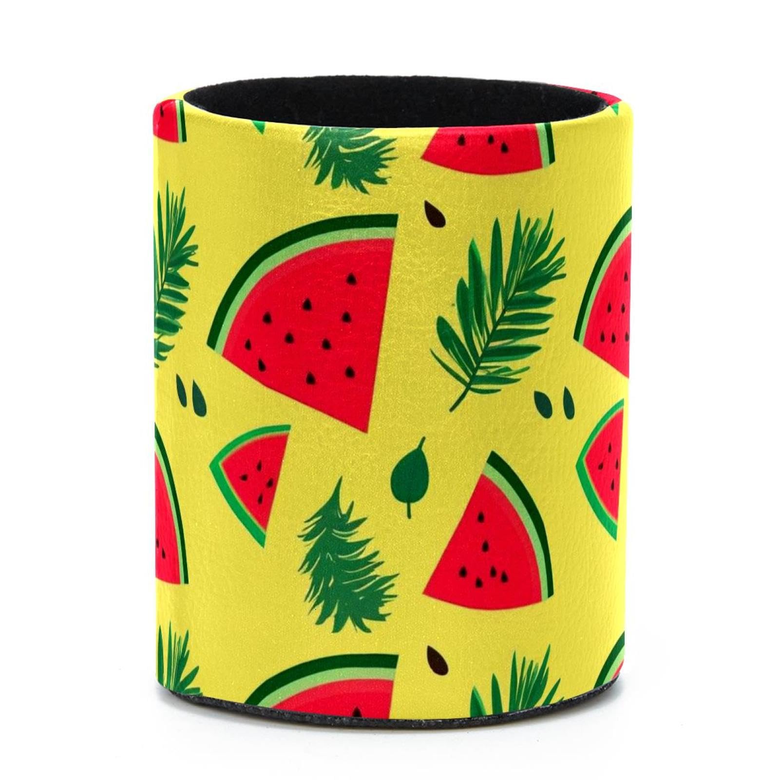 VAPOKF Round Pencil Holders for Desk, Watermelon Pen Holders Pen Pot Makeup Brushes Storage Desktop Stationery Supplies Organiser for Home Office