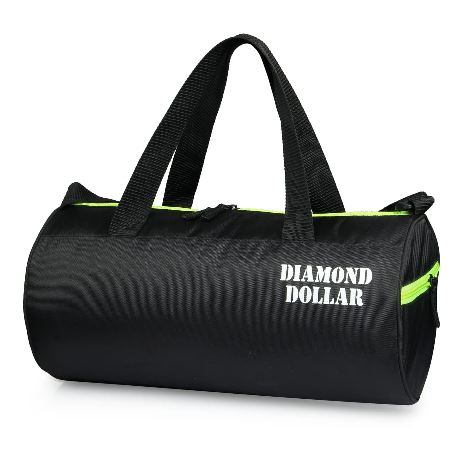 Polyster Stylish & Spacious Weekender Duffle Bag for Travel for Men and Women FN_2 (Black Green)-image-6