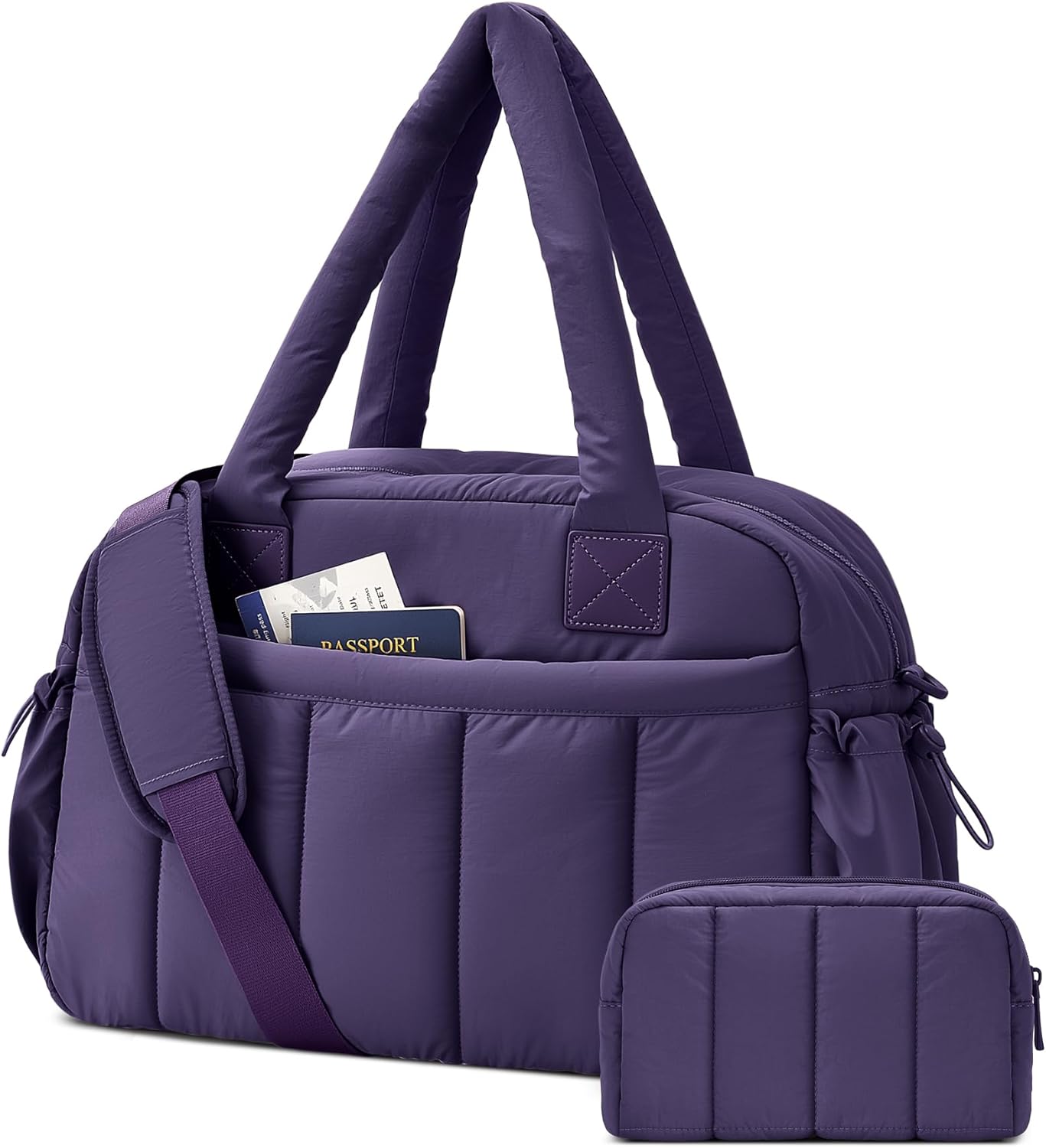 oscaurt Gym Bag for Women Lightweight Duffle Bag for Travel with Toiletry Pouch Water Resistant Carry On Weekender Overnight Duffel