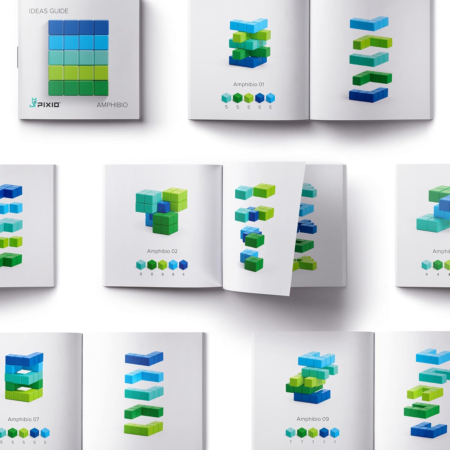 PIXIO Bundle Magnetic Building Blocks for Kids & Adults - Magnetic Blocks Building Toys - Magnetic Cubes Toy Building Sets - Cube Magnets for Kids - Magnetic Blocks for Adults - Open Ended STEM Toys