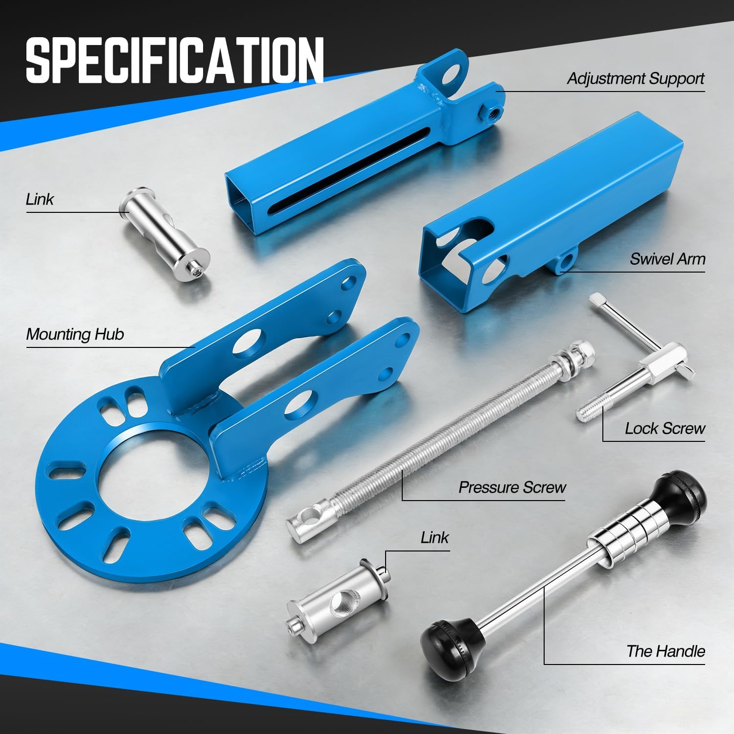 DNA MOTORING TOOLS-00249 Fender Roller Reforming Extending Tool Heavy Duty Wheel Arch Roller Flaring Former for Automobile Maintenance, Blue