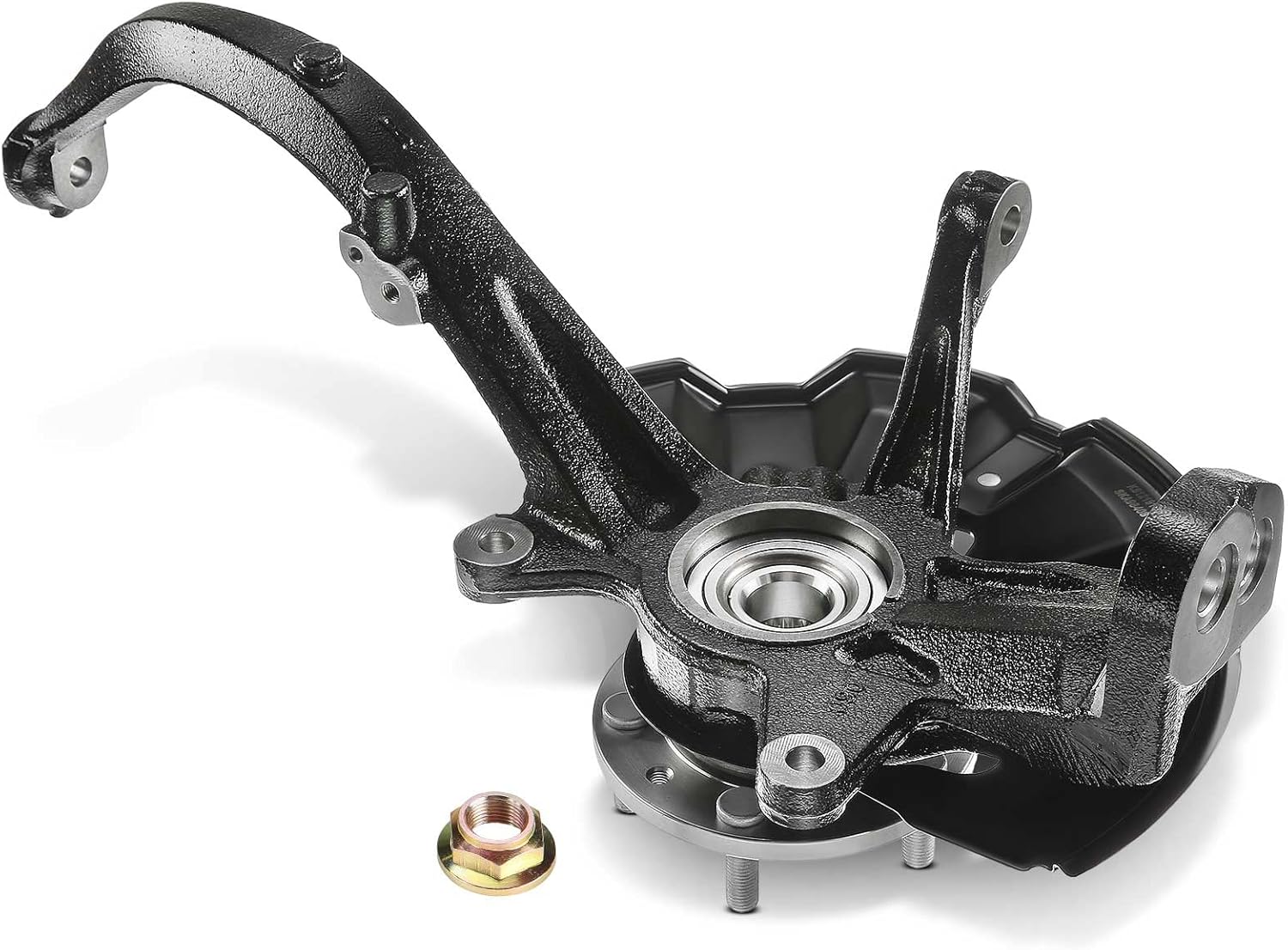 TRQ 2pc Complete Wheel Bearing & Steering Knuckle Assembly Set For Camry 2.5L BHA34204 Fits Select: 2012 TOYOTA CAMRY BASE/SE/LE/XLE, 2014 TOYOTA CAMRY SE/XLE - Foto 2