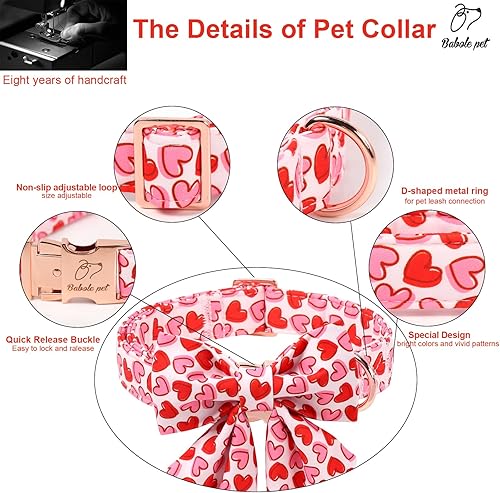 Miniatura 110 de Collar de perro con bandera estadounidense con pajarita, collar patriótico para perros pequeños, medianos y grandes, talla XS