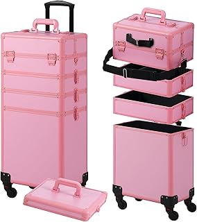 Somduy Estuche de Maquillaje con Ruedas, Estu...