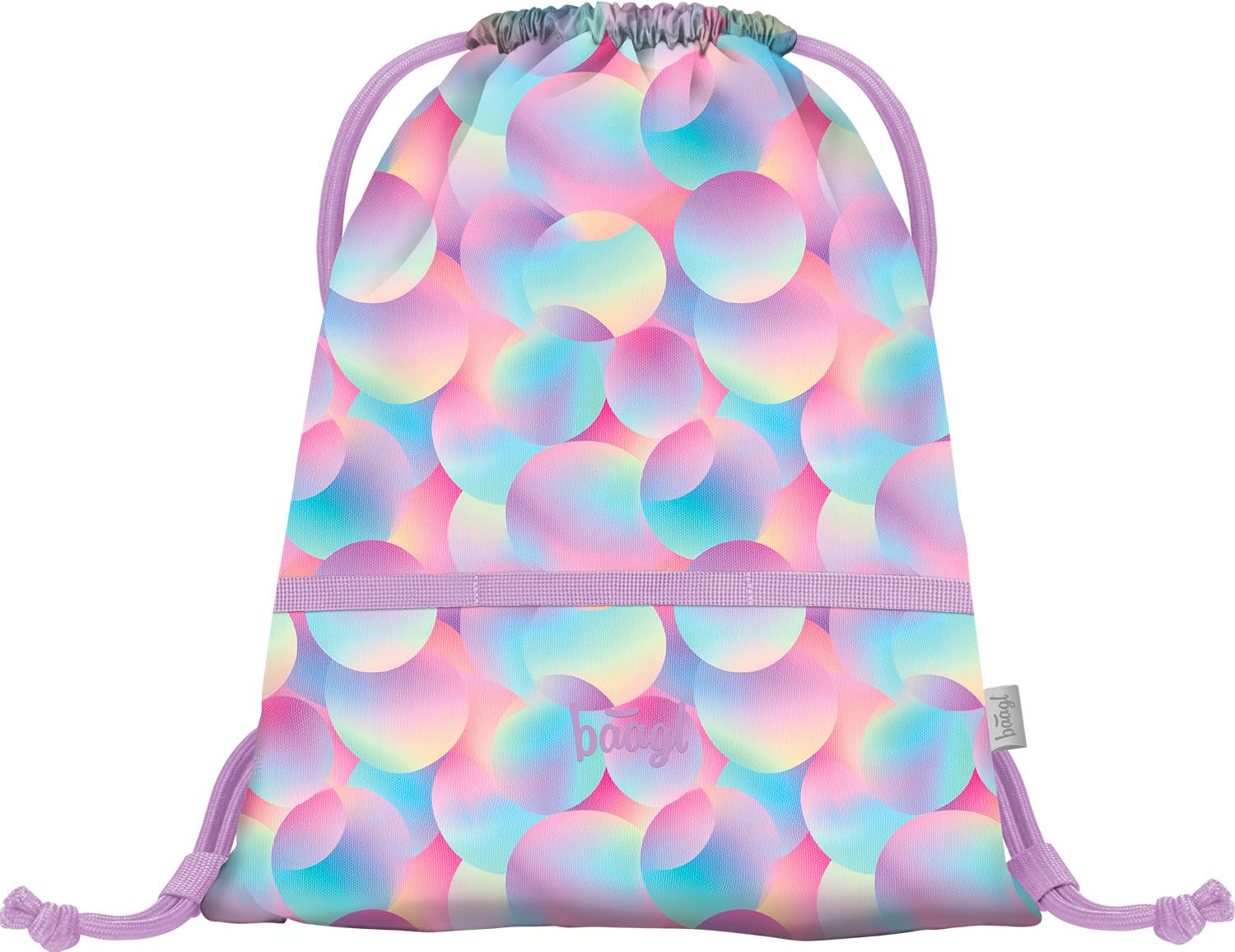 Baagl Juego de 5 Mochilas Escolares para niños y niñas (Mochila Escolar Ergo para 1ª Clase, Estuche, Bolsa de Gimnasio, Delantal, Bolsa de Pecho), Mochila Escolar ergonómica, 19 l, Candy, Juego de
