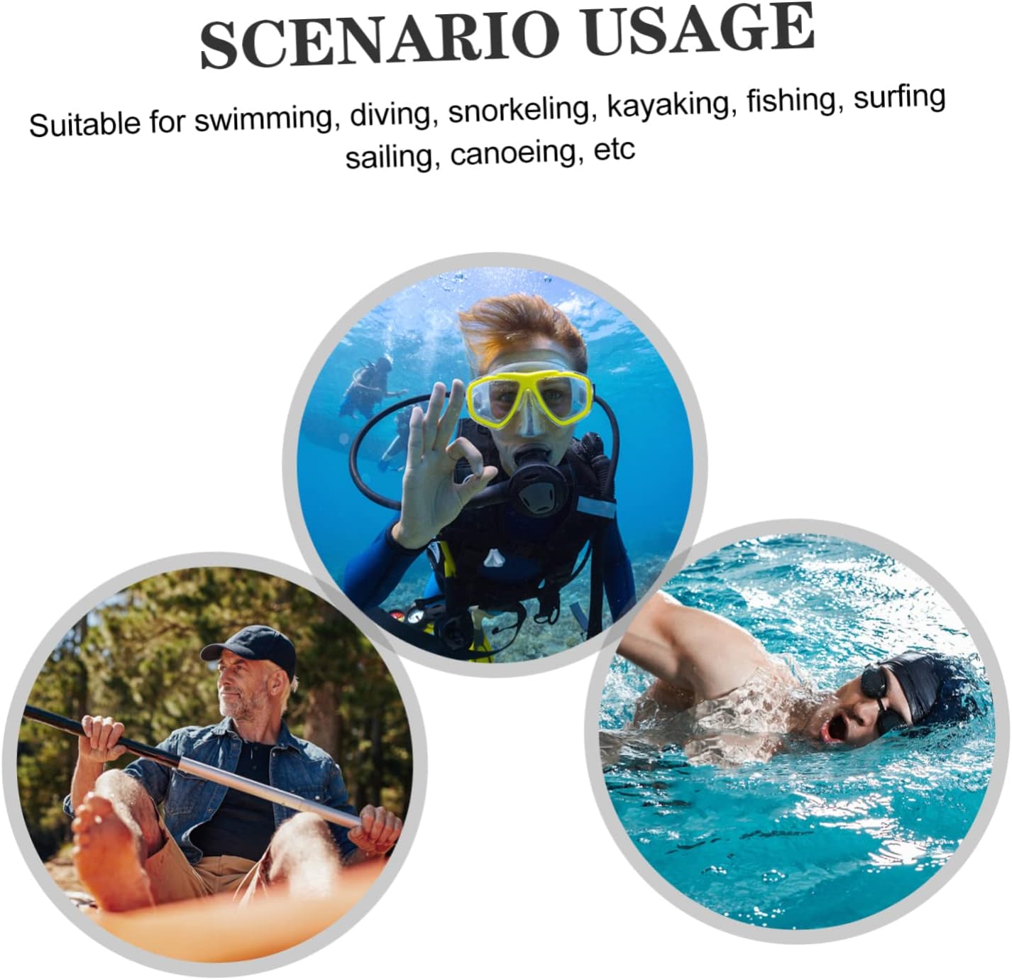 BESTonZON Neoprene Diving Hood for Adults Warm Swimming Cap for Scuba Snorkeling Surfing Comfortable Fit Design