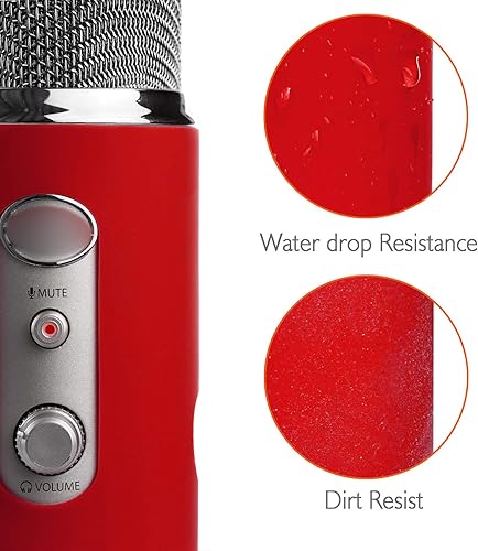 Miniatura 6 de YOUSHARES Espuma para parabrisas de micrófono, cubierta de micrófono, filtro pop para parabrisas y protector para micrófonos de condensador Blue