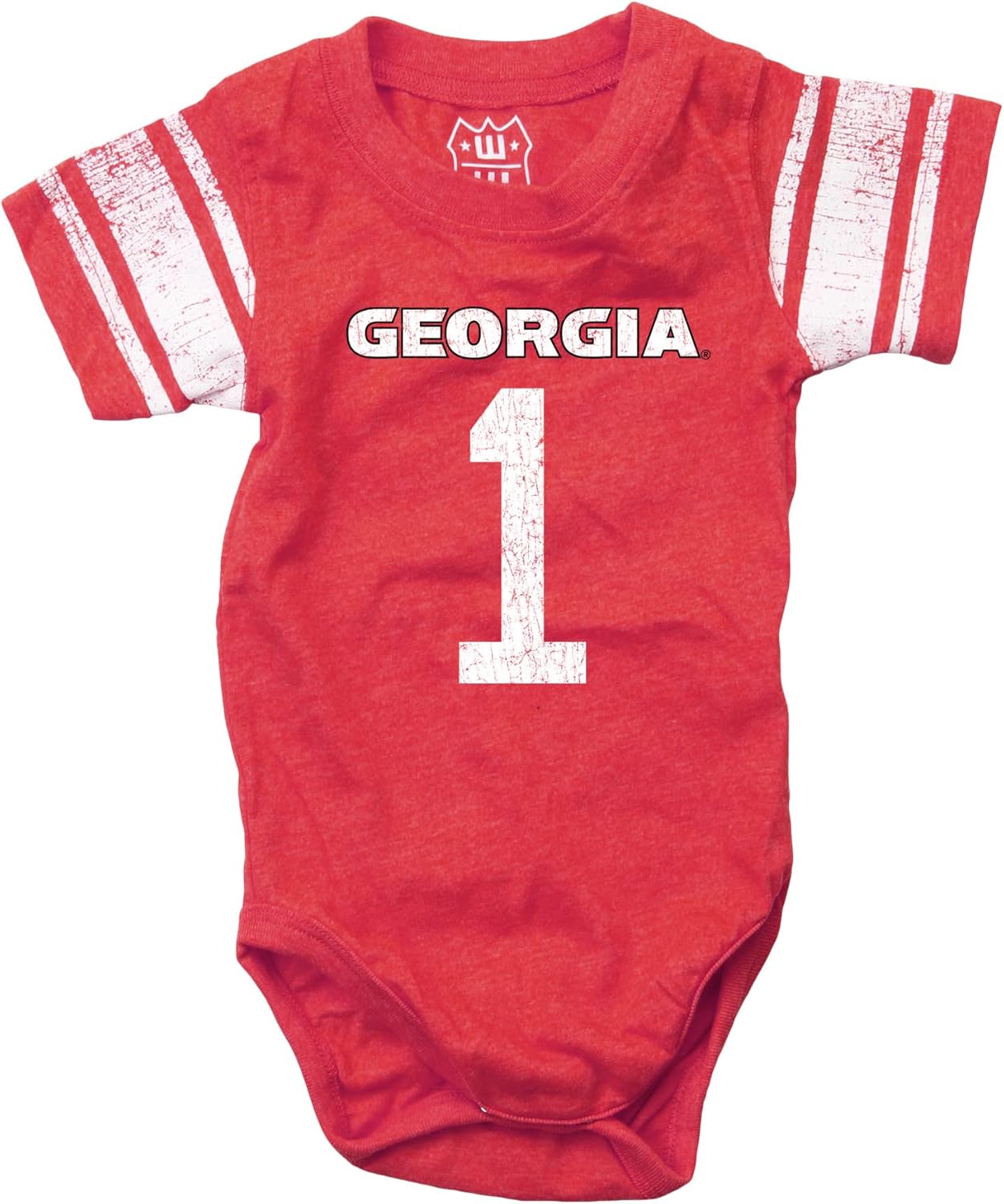 Wes and Willy Infant College Football Jersey One Piece Bodysuit