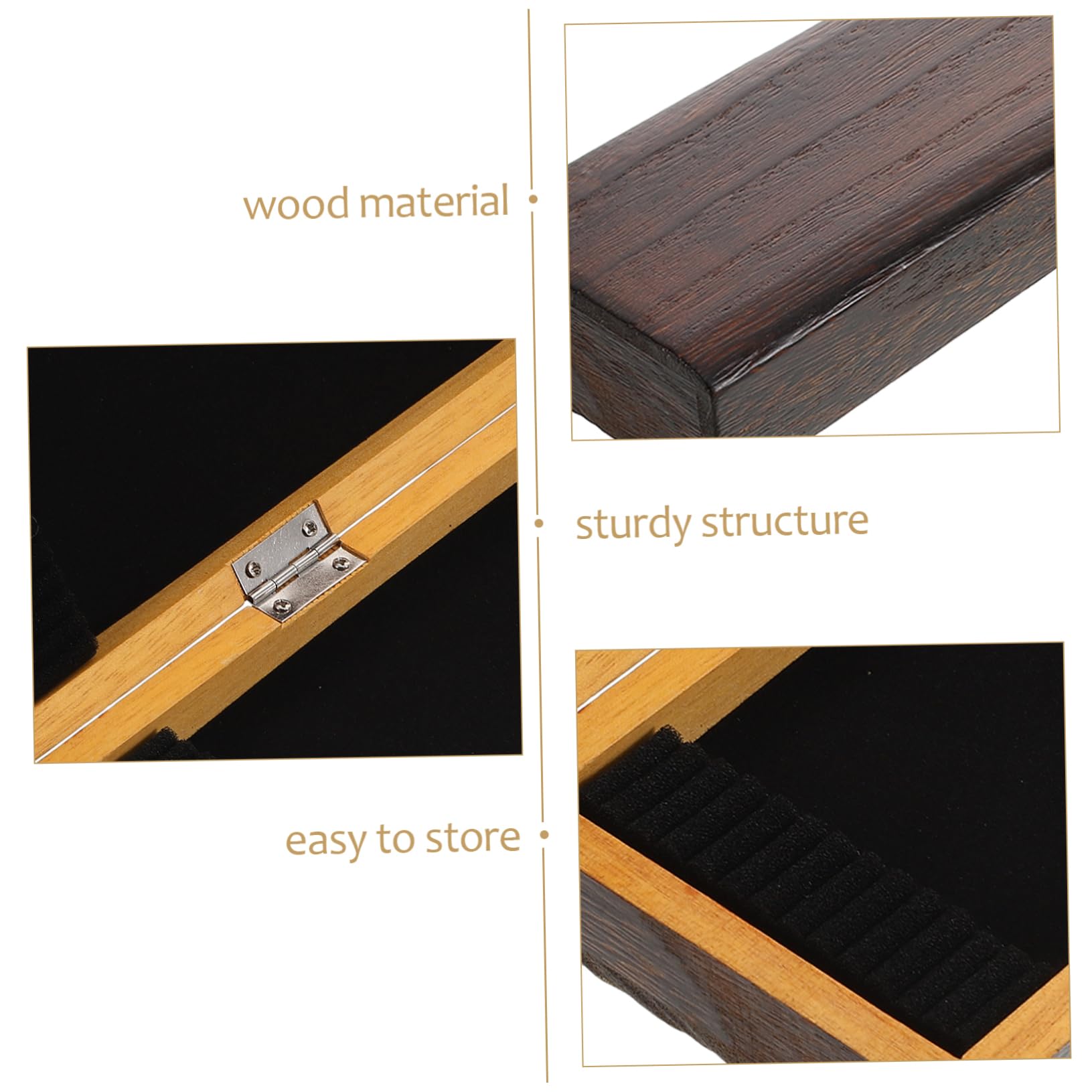 Scatola Porta Attrezzi Da Pesca Legno Massello Organizer Portatile Per Galleggianti Esche e Accessori Ampio Spazio e Protezione Per Attrezzatura Da Pesca All Aperto