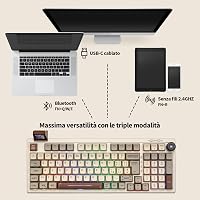 EPOMAKER RT100 ISO Mechanikus Billentyűzet 98 Gomb Bluetooth Vezeték Nélküli Retro 3