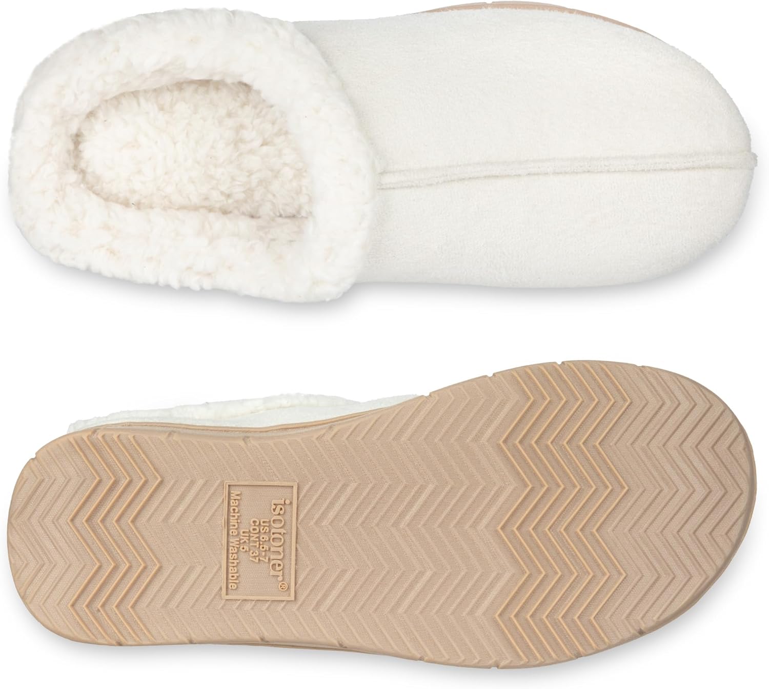 isotoner Women's Indoor/Outdoor Memory Foam Clog Slippers - Image 5