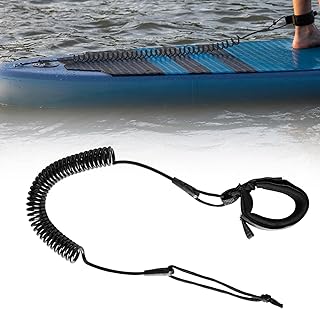 TWSOUL Surfboard Leash, SUP Leash, Surf Leashes, Surfing Coiled Leash, SUP Zubehör, für Surfboarding, Rafting, Bootfahren, Angeln, für Stand Up Paddle Board