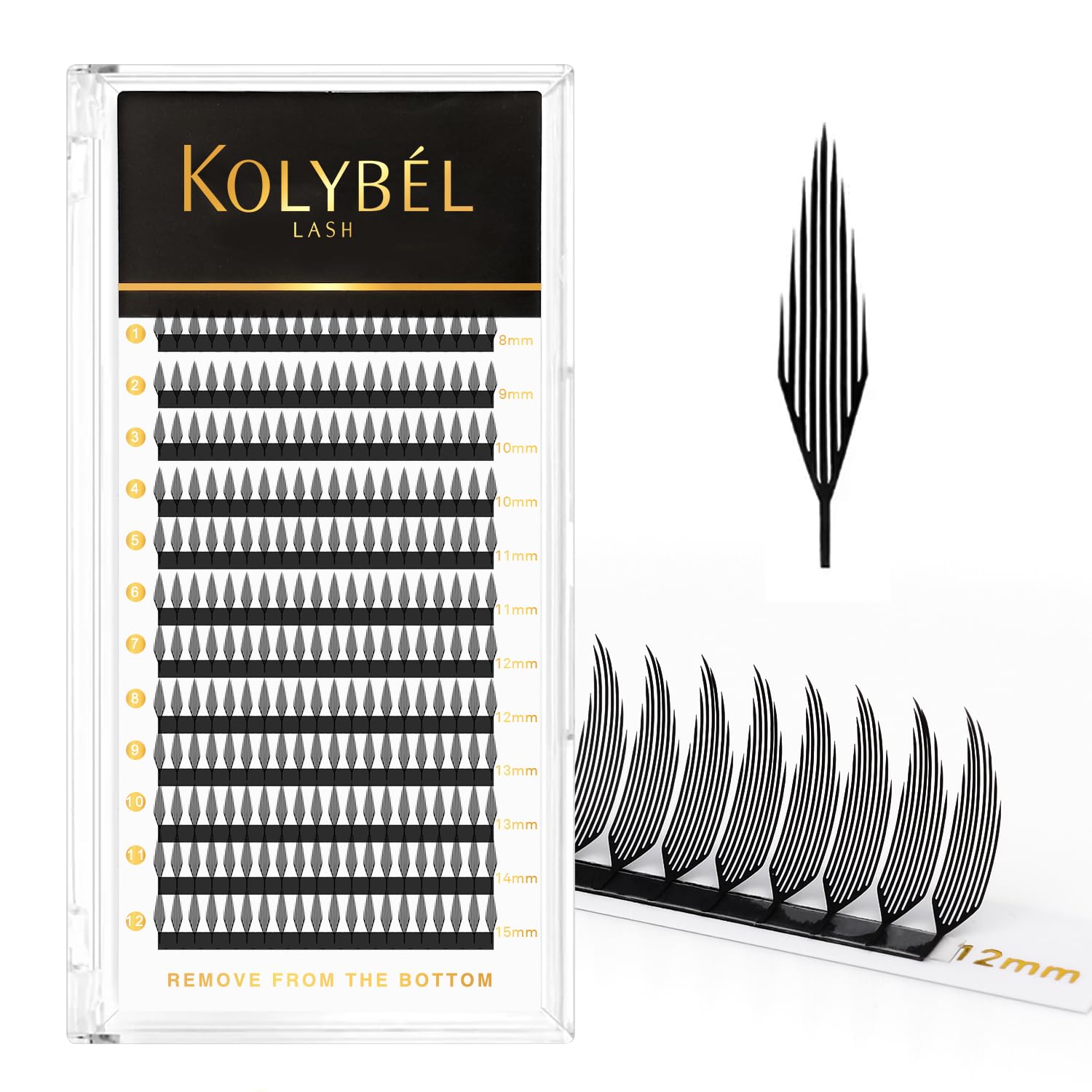 Premade Spire Manga Lash Fans - Natural D Curl Extensions
