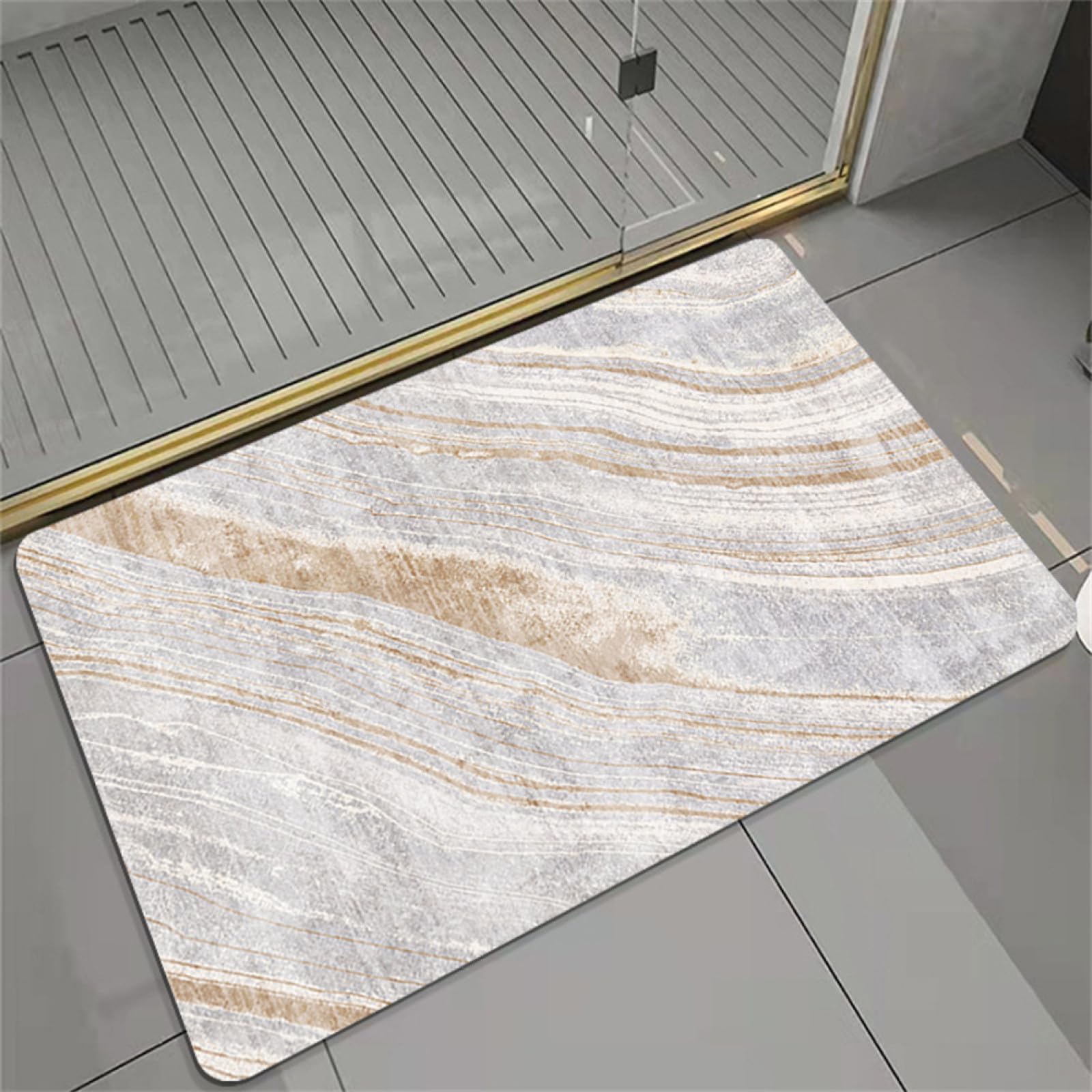 Alfombra baño antideslizante con secado rápido y súper absorción 50x80cm 1