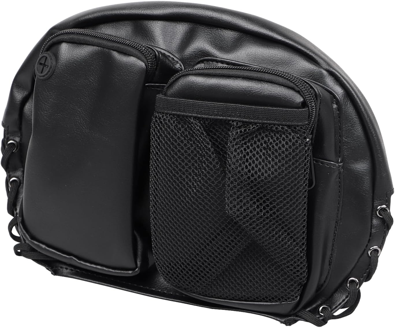 Motorcycle Black Backrest Bag Driver Back Rest Tour Pack Organizer Rider Backrest Organizer Pocket for Harley Touring Road King Electra Street Tri Glide