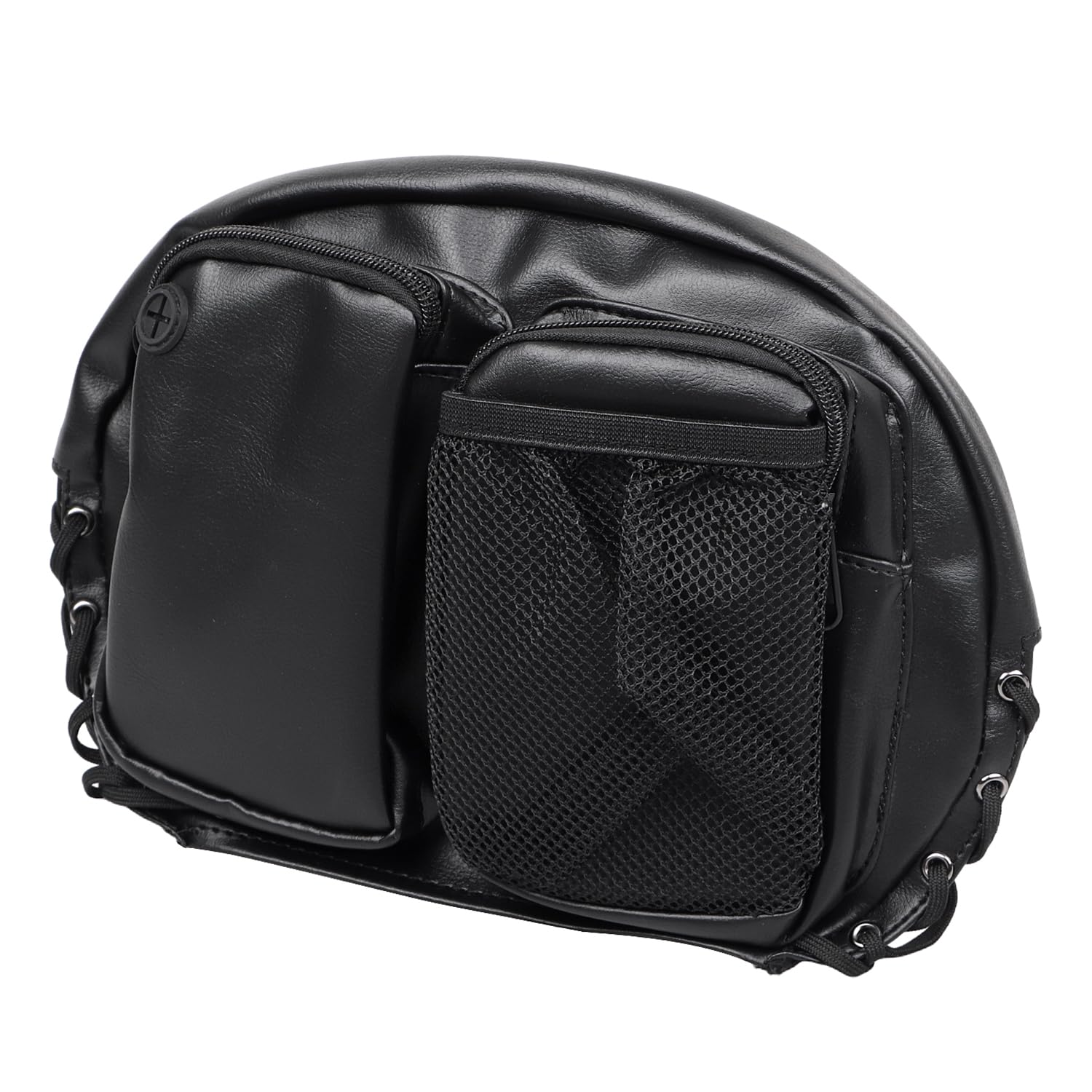 YDLMT Motorcycle Black Backrest Bag Driver Back Rest Tour Pack Organizer Rider Backrest Organizer Pocket for Harley Touring Road King Electra Street Tri Glide