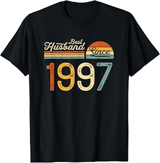 28th wedding anniversary 28 years - Best Husband Since 1997 T-Shirt