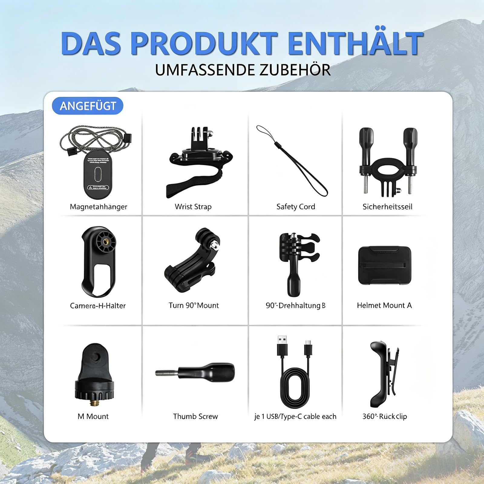 Mini Action Cam 1080P,Action Camera,Tragbare Kamera mit 360° Drehbarem Clip und Magnetclip,Mini K-Amera,Kleine Bodycam Körperkamera Überwachungskamera für Reisen, Outdoor (B)