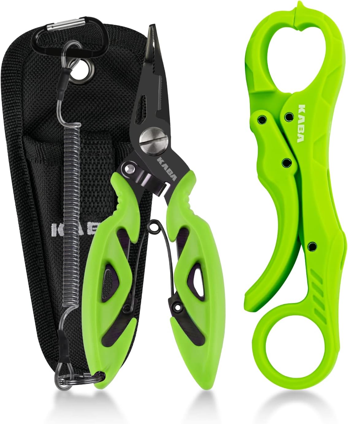 kaba Mini Fish Lip Gripper Set, 5inch Fishing Pliers,Fishing Grabber Clip,Multifunction Fishing Pliers Saltwater Fishing Gripper Fishing Gear Tackle