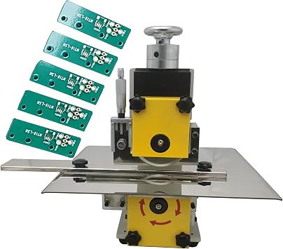 PCB Depaneling Machine & V-Cut Separator 110V 40W Electric PCB Cutter for Circuit Board Substrate 0.6-1.6mm Thickness 0-200mm/s Cutting Speed with Safety Guard Hex Wrench