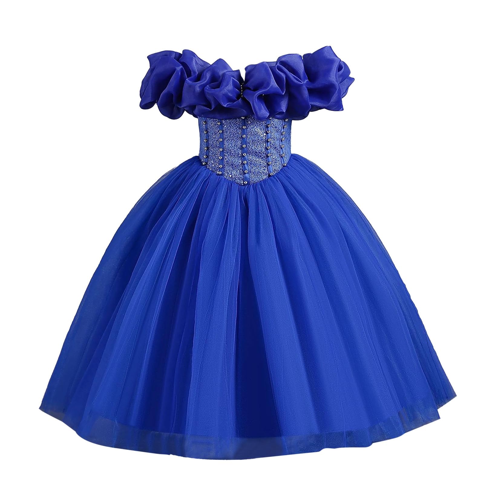 2026 One Shoulder Vestido Infantil Tirantes Princesa Vestido Niña Flor Niña Festival Vestido Fiesta Regalo Niña