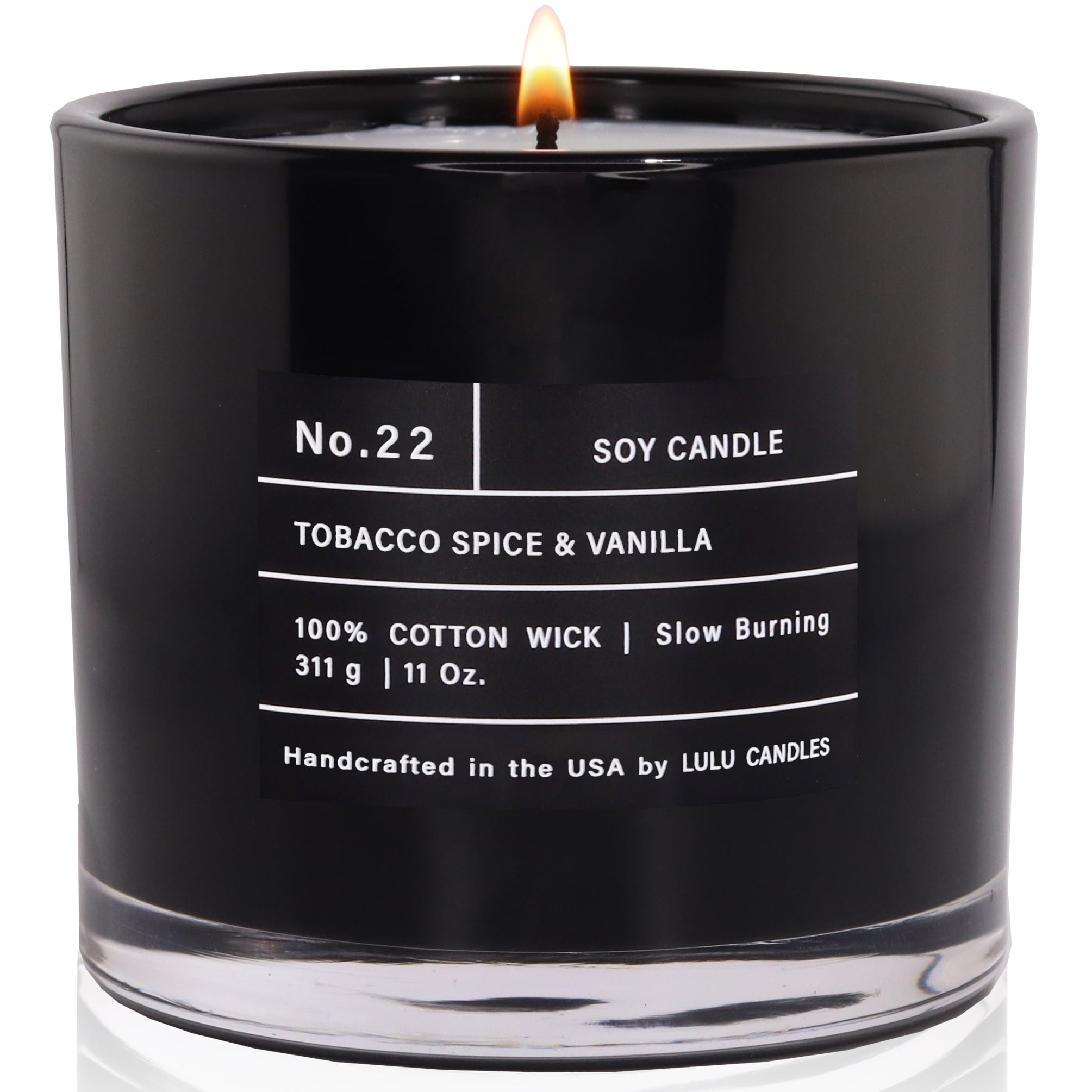 Amazon.com: Lulu Candles | Tobacco, Spice & Vanilla | Luxury Scented Soy  Jar Candle | Hand Poured in The USA