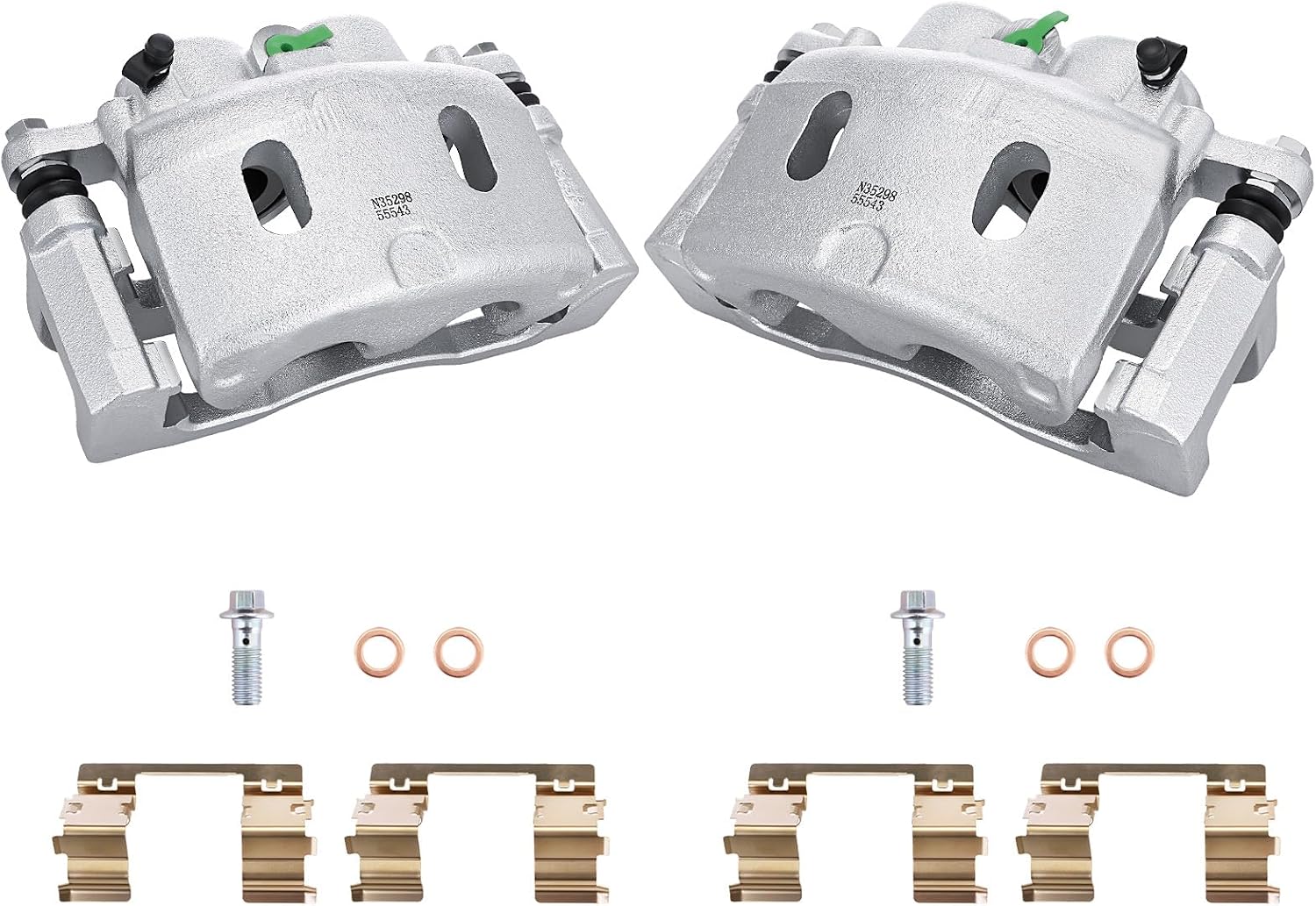 Betthand Front Brake Calipers Kit Replacement for 08-18 Chevy Silverado 1500, 08-20 Tahoe, 15-19 Suburban, 08-18 GMC Sierra 1500, 08-19 Yukon: 18B4918A+18B4919A, 4.3/4.8/5.3/6/6.2L
