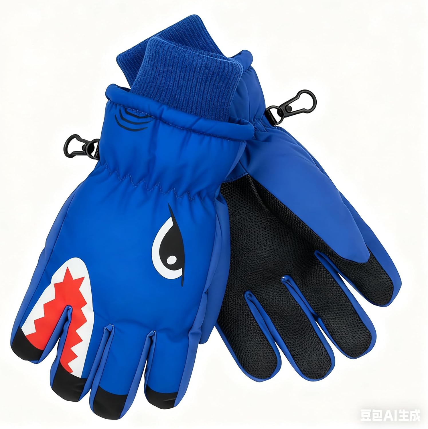 Winter Shark Gloves for Kids Boys - Thermal Warm Windproof Ski Gloves for Cold Weather (for 7-14Yrs) - Image 5