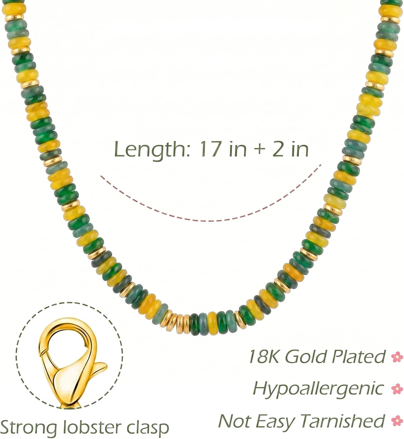 Colorful Beaded Necklace for Women image 2