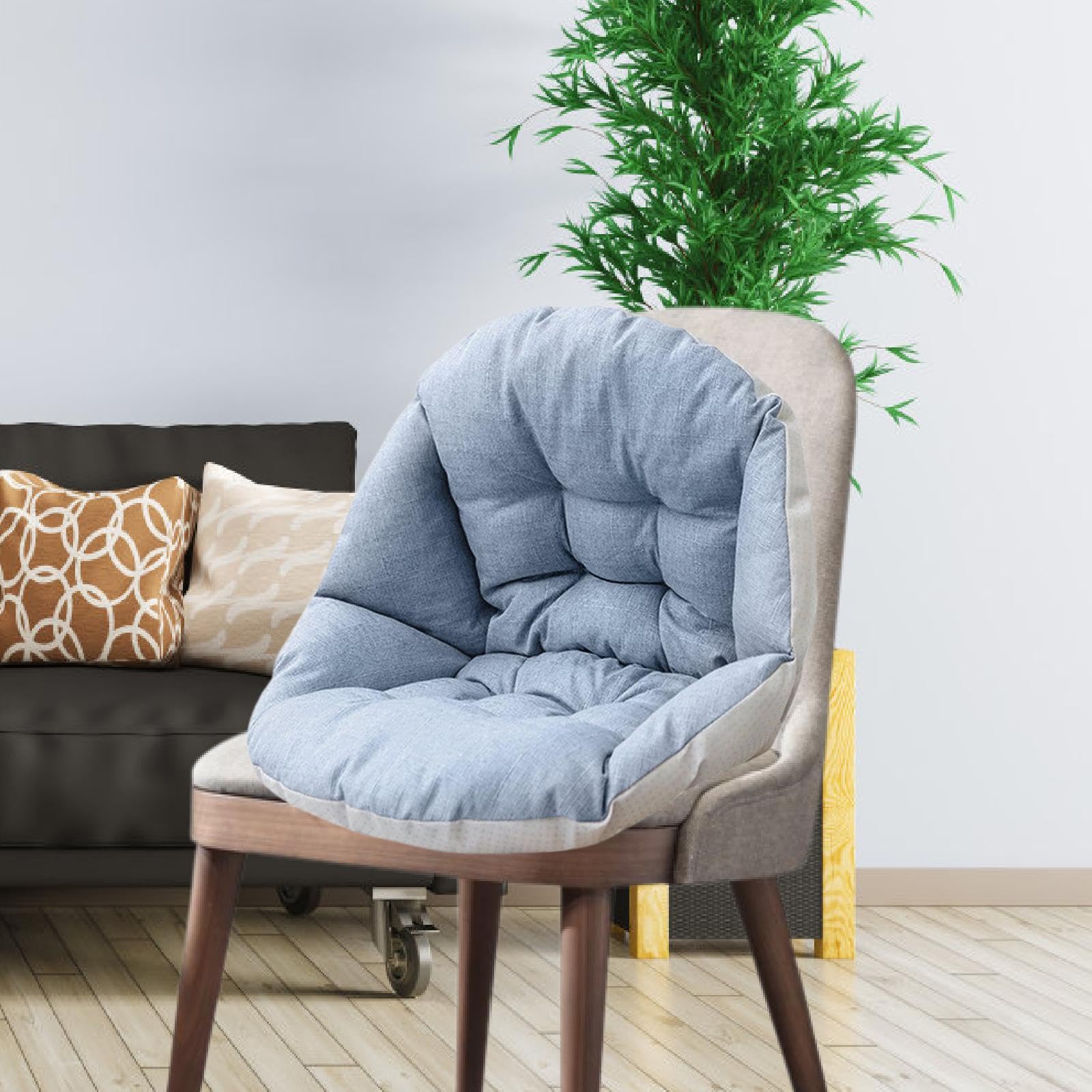Colcolo Cojín de Respaldo para Silla de Columpio, Multifuncional, Cojín para Sillón, Cesta Colgante, Jardín y Porche, Azul
