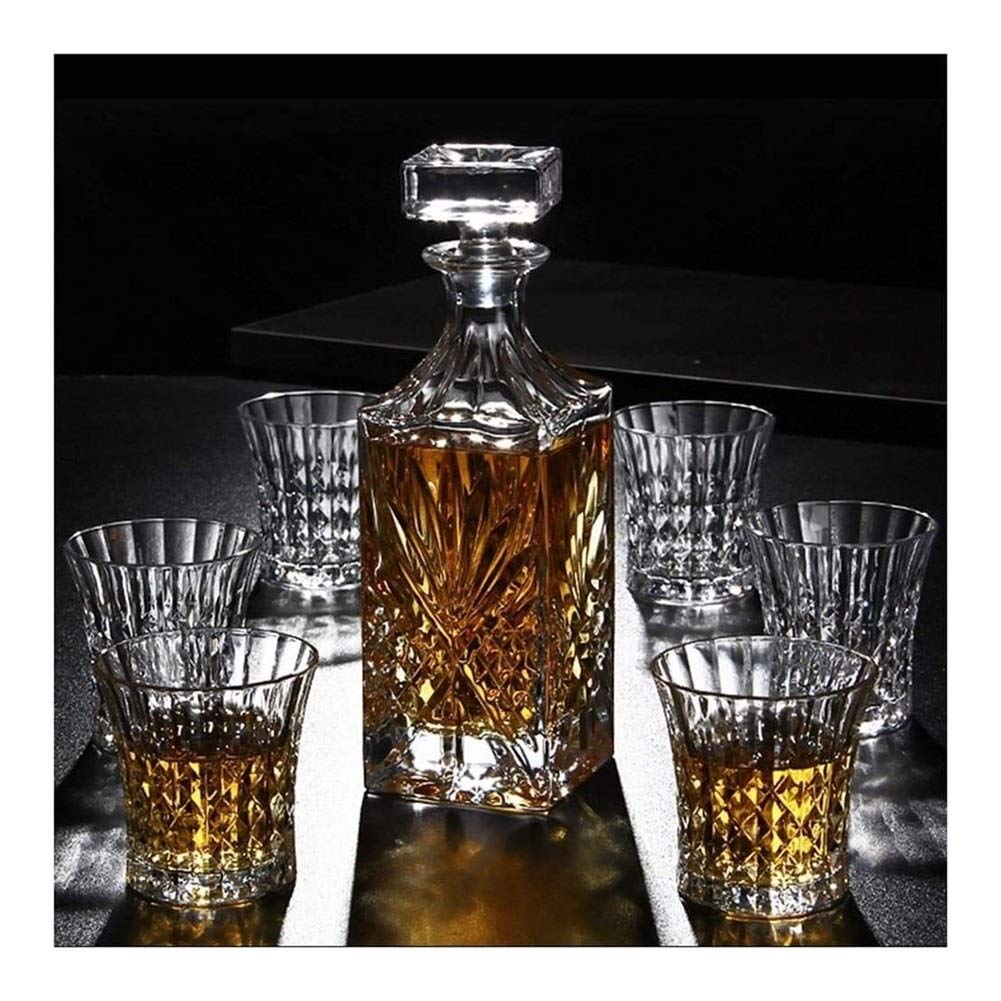 Karafka do wina, bezołowiowy dozownik na likiery, szklana butelka 700 ml, zestaw barowy, prezent degustacyjny