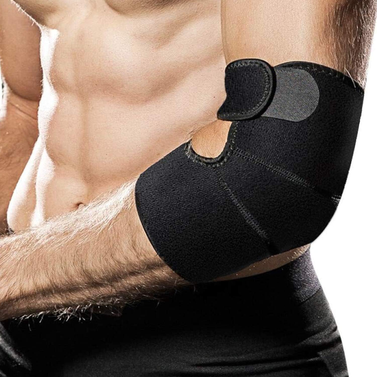 Tennis Elbow Brace, Night Elbow Sleep Support, Comfortable Elbow Splint, Adjustable Stabilizer for Cubital Tunnel Syndrome, Tendonitis, Ulnar Nerve, Tennis, Men, Women