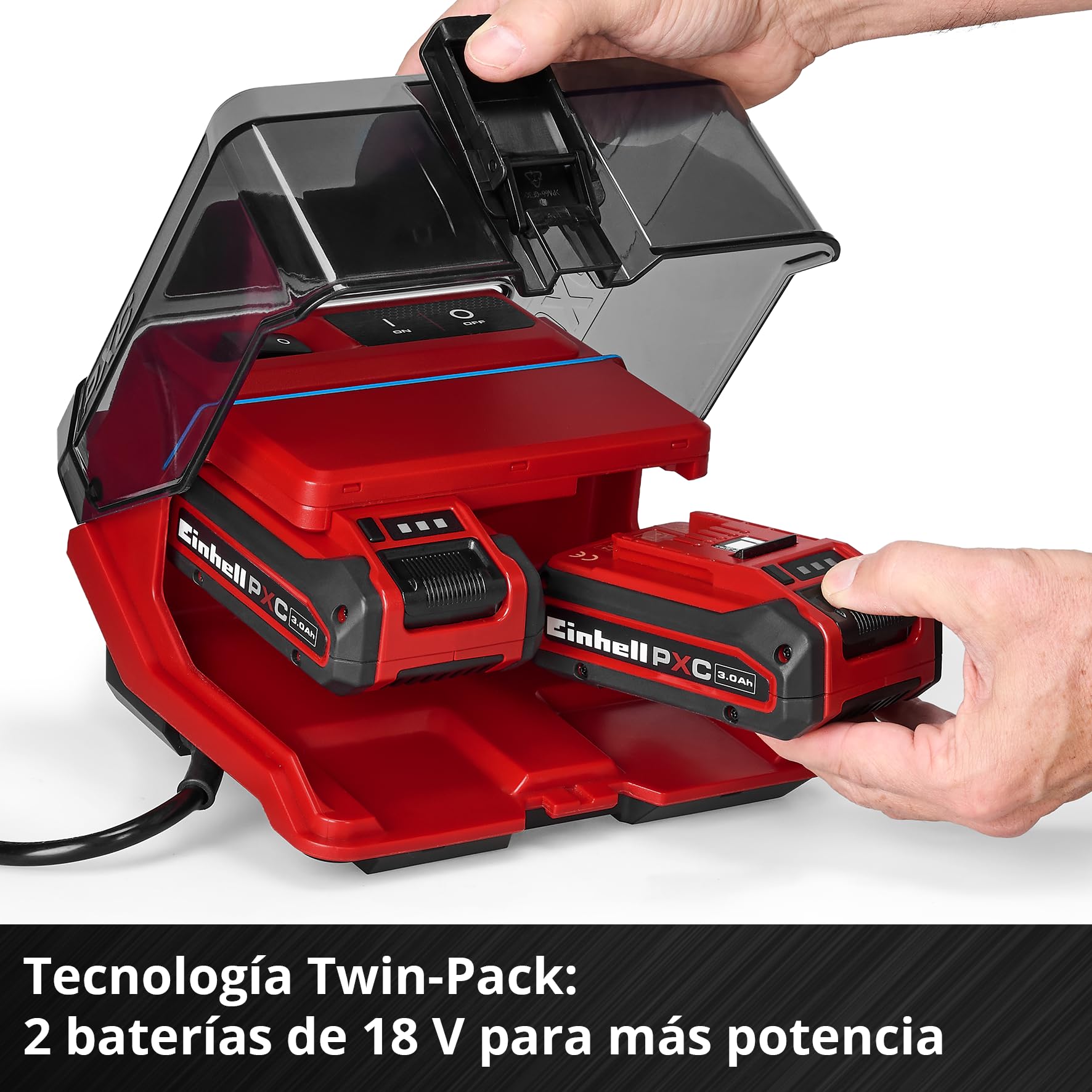 Einhell bomba de agua limpia con batería GE-PP 36 RB-A Li-Solo Power X-Change (36 V, presión de bombeo 3 bar, caudal 4500 l/h, altura de bombeo máx. 30 m, bomba 2 en 1, cuello de cisne, sin batería)