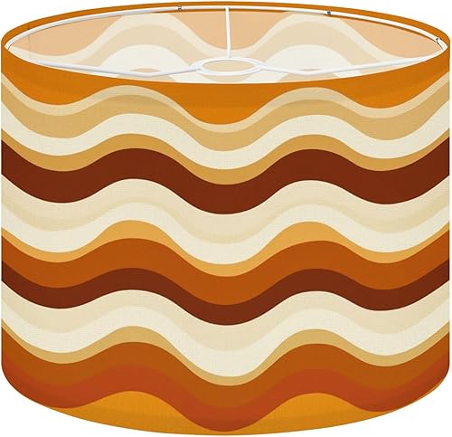 Miniatura 16 de Farmhouse Lampshades Lamp Shades 11"x11"x9" Mid Century Fifties Modern Retro Luxurious Stars Circles Geometric Light Shade for Table Lamps Floor