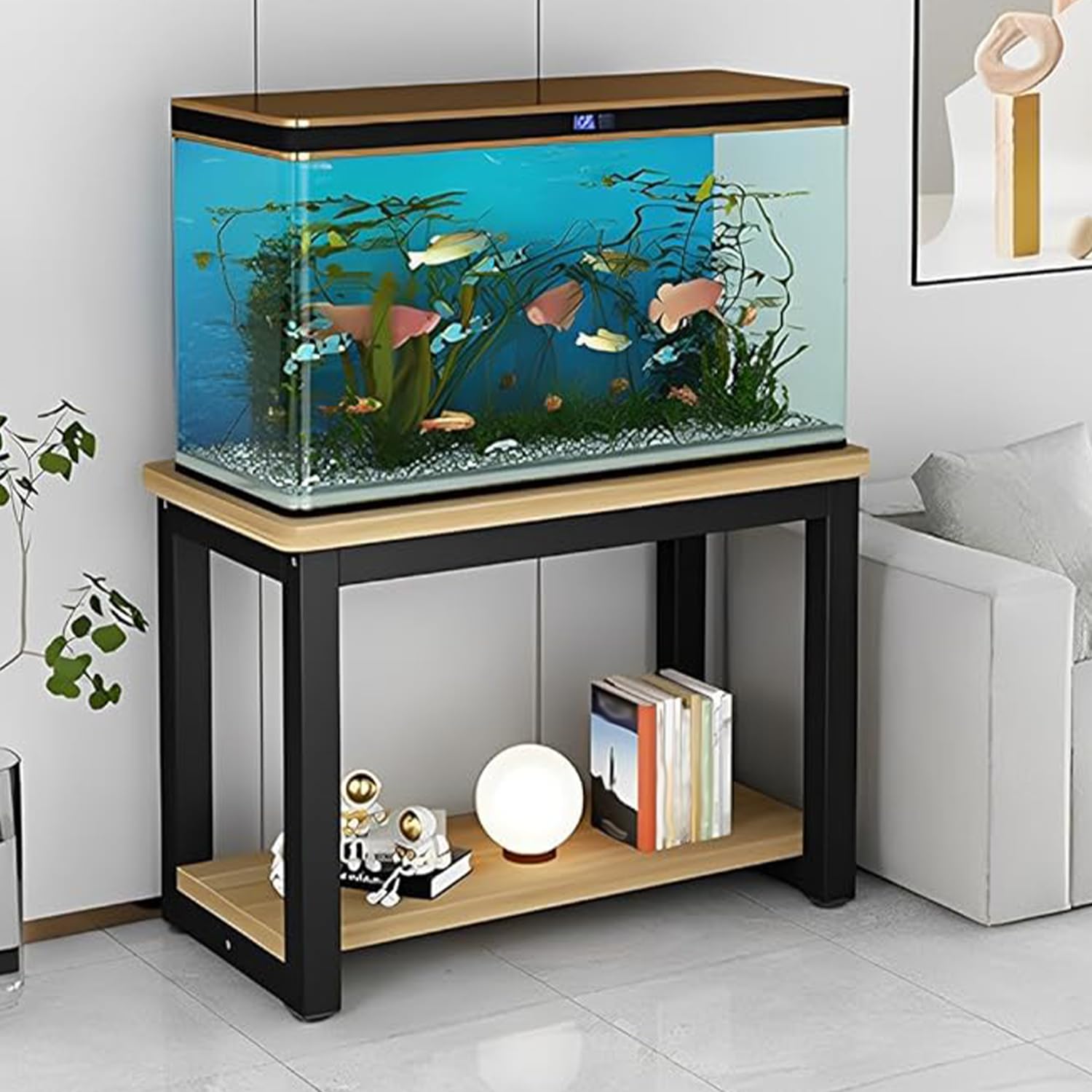 Amazon.co.jp: 水槽台 60cm水槽用 おしゃれ 低い 2段 棚 収納 物を置く