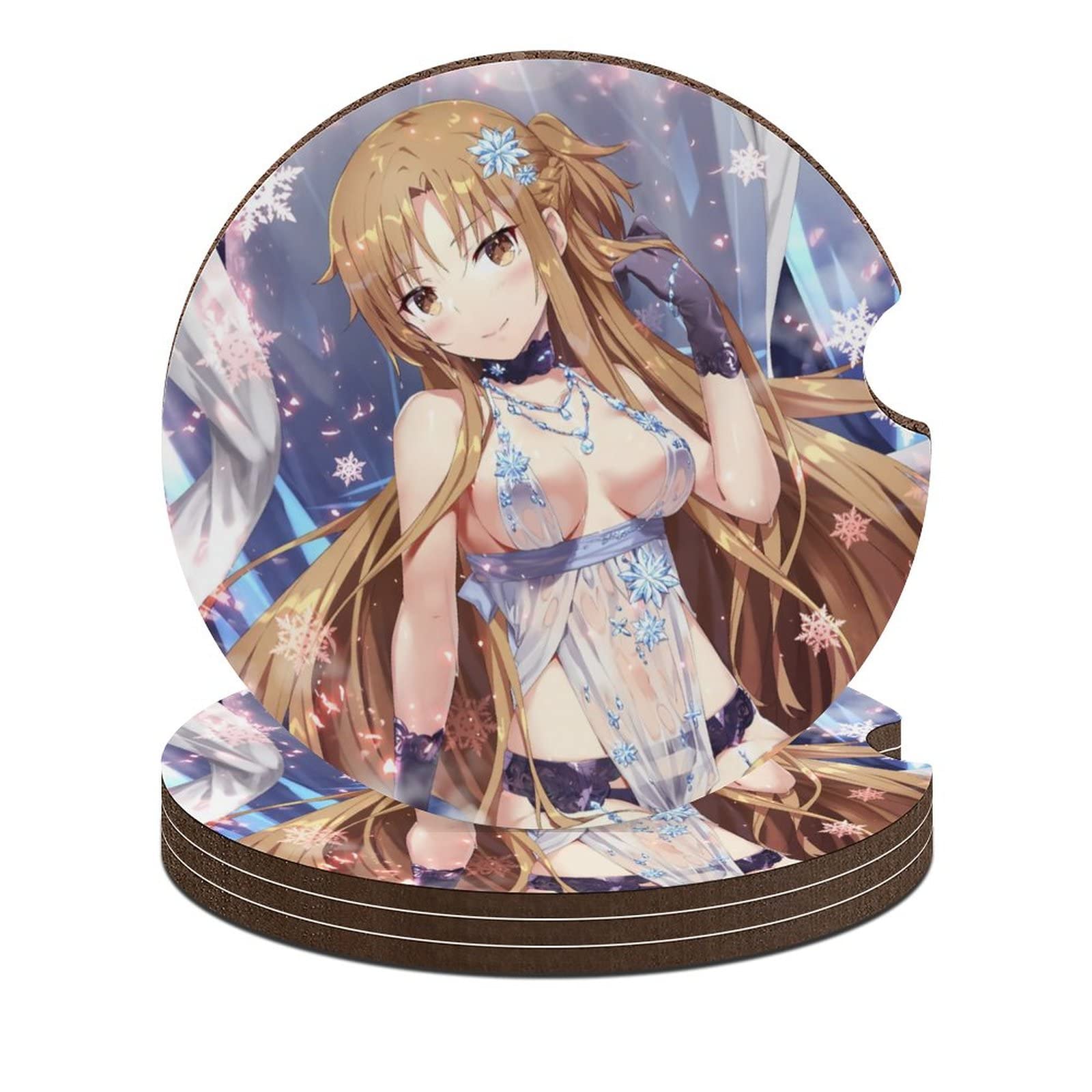 Amazon｜コースター ソードアート・オンライン SAO アスナ 下着【木製