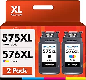 Cartuchos De Tinta Torvon Compatibles Con Canon PG-575XL Negro (2 Unidades) - Para Impresoras Pixma TS/TR Serie