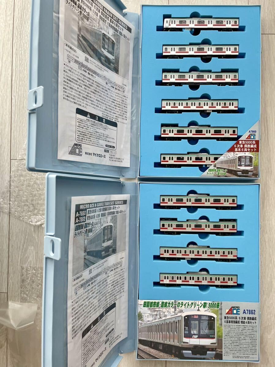 Nゲージマイクロエース東急5000系6次車偶数編成基本増結セット