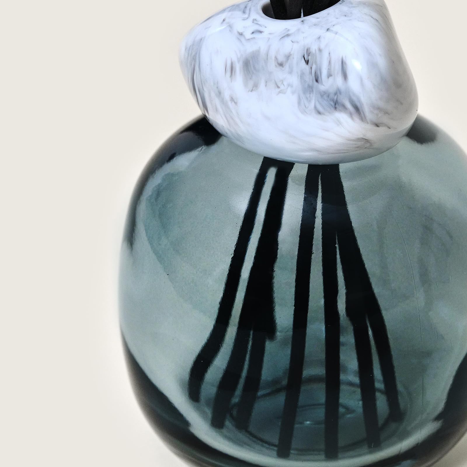MAISON BERGER Bouquet Minéral Thé Blanc Pureté Diffusore 180 ml | Bouquet Minéral Thé Blanc Pureté, vetro laccato (blu), 180 ml con 6 bastoncini, circa 6 settimane