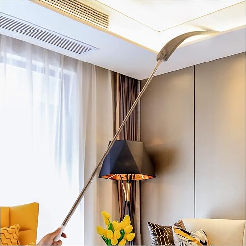 Miniatura 3 de Limpiador de polvo retráctil, herramientas de limpieza de plumero de mano de microfibra, con 2 paños lavables y cepillo retráctil de mango largo