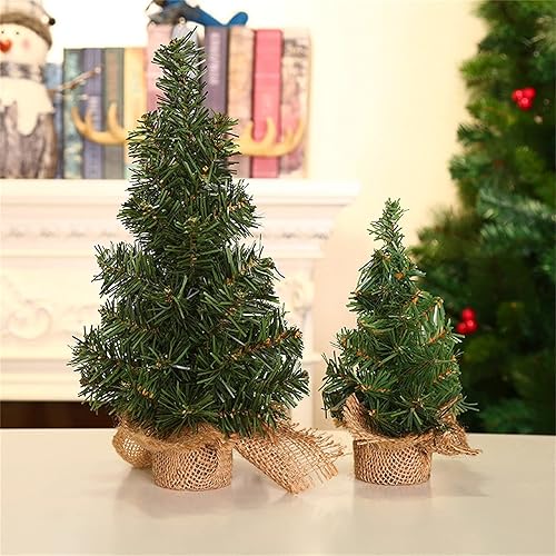 Miniatura 4 de Árbol de Navidad tradicional de 7.9in11.8in, árbol de Navidad artificial vívido, añade atmósferas, adorno inspirador para árbol de Navidad para