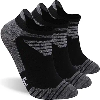 90% Merino Wool Low Cut Athletic Ultra-Light Running Ankle Socks, Tennis Golf Socks for Women & Men