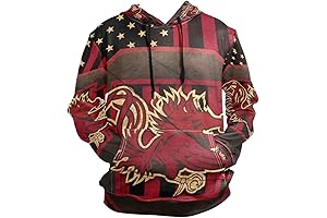 CHIFIGNO Gamecocks Flag Of America Men's Gamecock Hoodie
