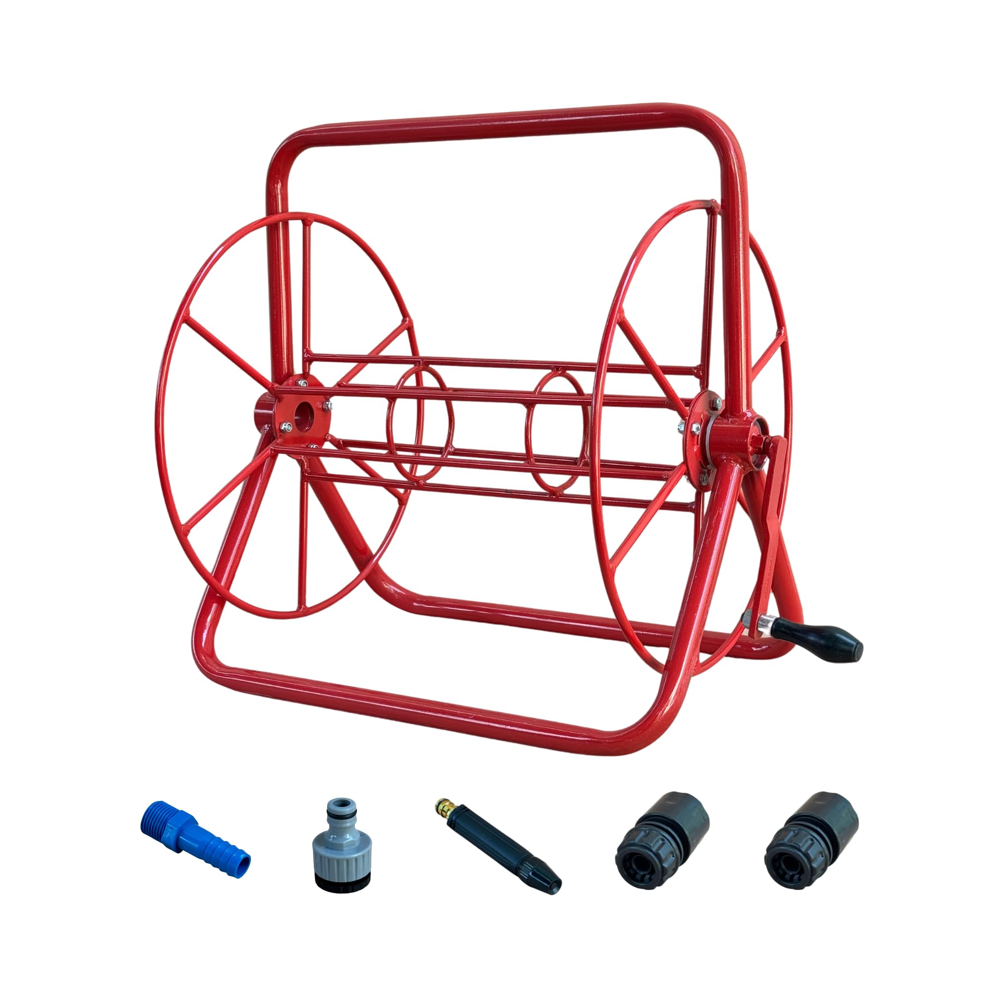 Gurudatta Portable Garden Hose Reel cart (Color Red) (No Include Hose) It has a Maximum Capacity for Storing up to 120-ft-image-48