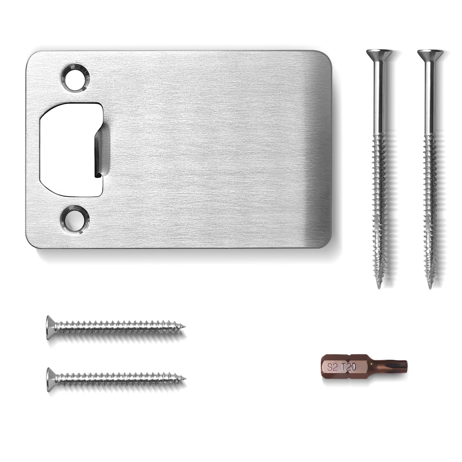 Extended Lip Strike Plate 3-1/2" x 2-1/4", Heavy Duty Version