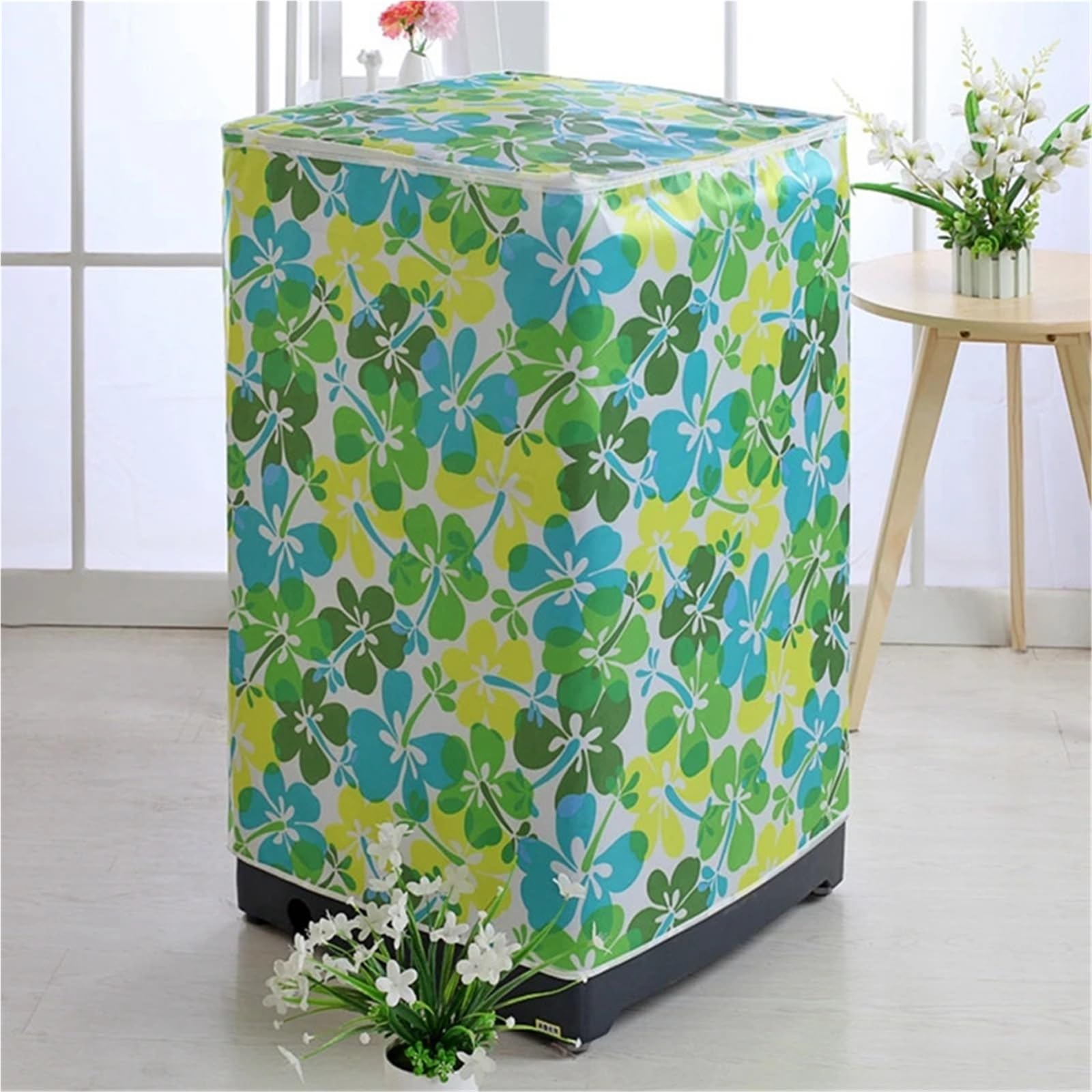 2 pezzi di copertura for protezione solare, for lavatrice, custodia impermeabile protettiva for per Interno(Green,60x62x95cm)
